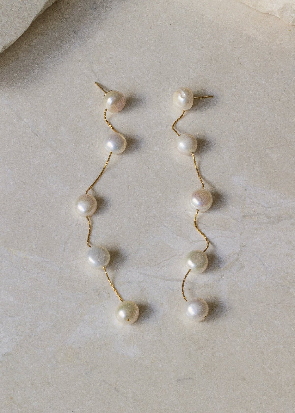 Temple by Bo & Luca Jewellery Rose Pearl Earrings