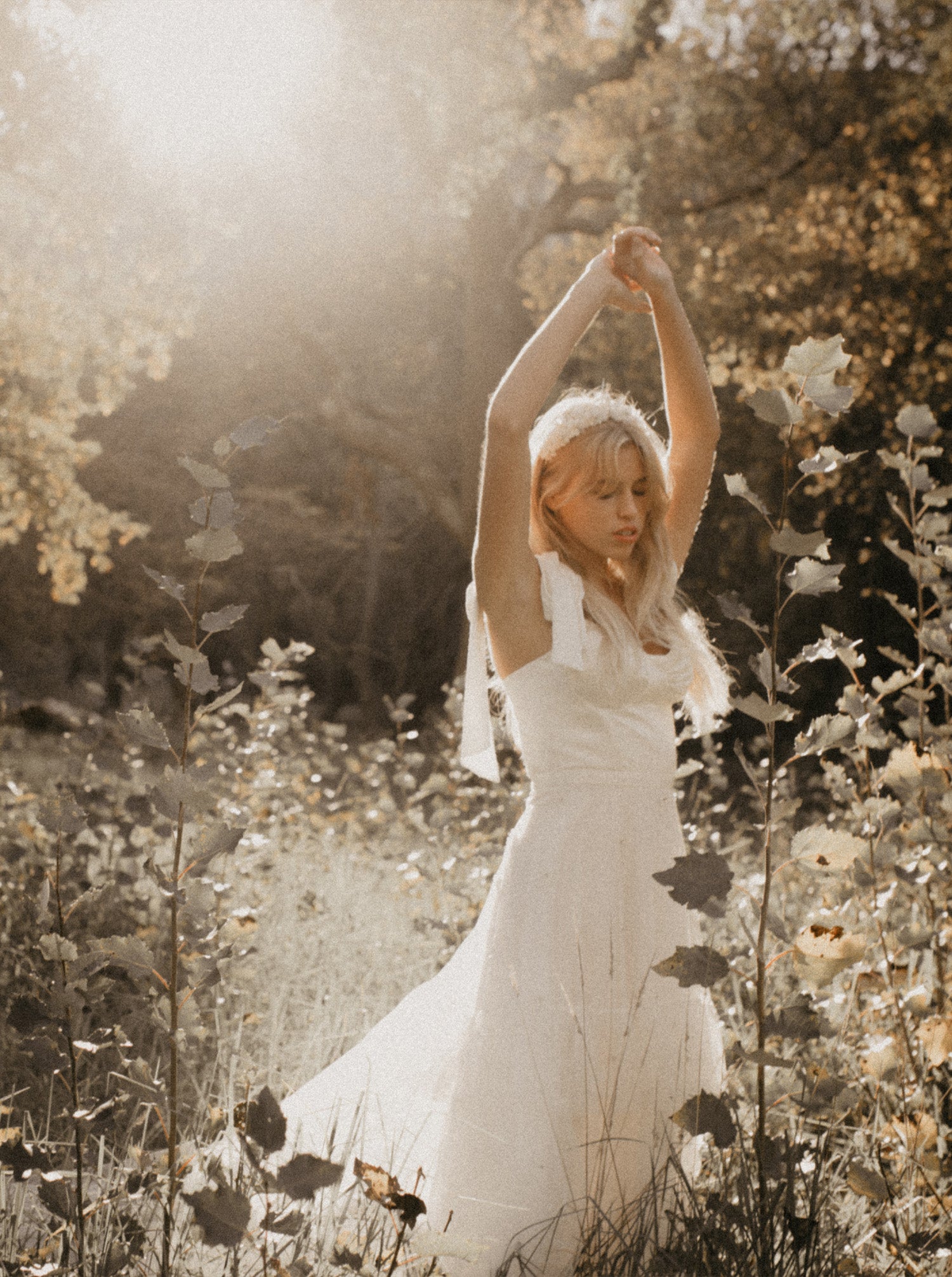 Avalon Gown Ethereal Romance in Satin Celestial Beaded Tulle